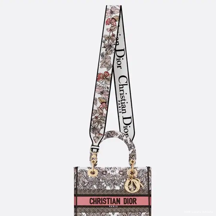 Cheap White World Motif Butterfly Canvas Lady Around D-lite Bag The Pink Medium 0528 Luxury